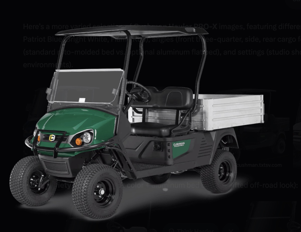 Cushman Hauler PRO-X side view