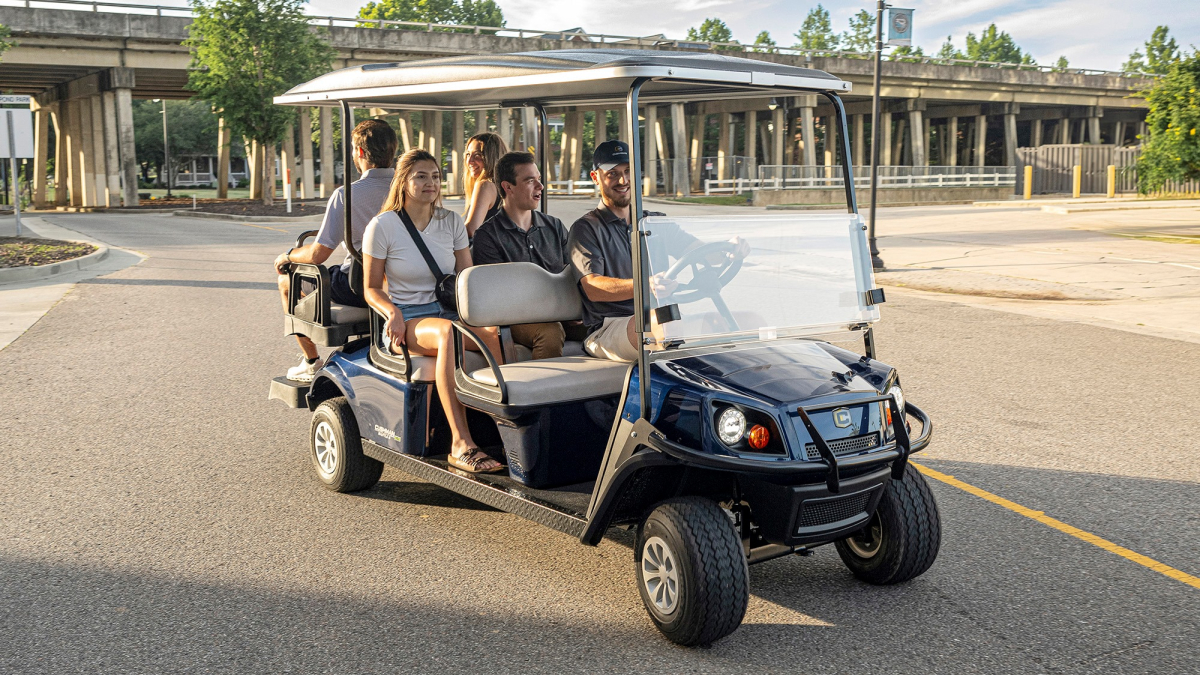 Cushman Shuttle 6 front angle